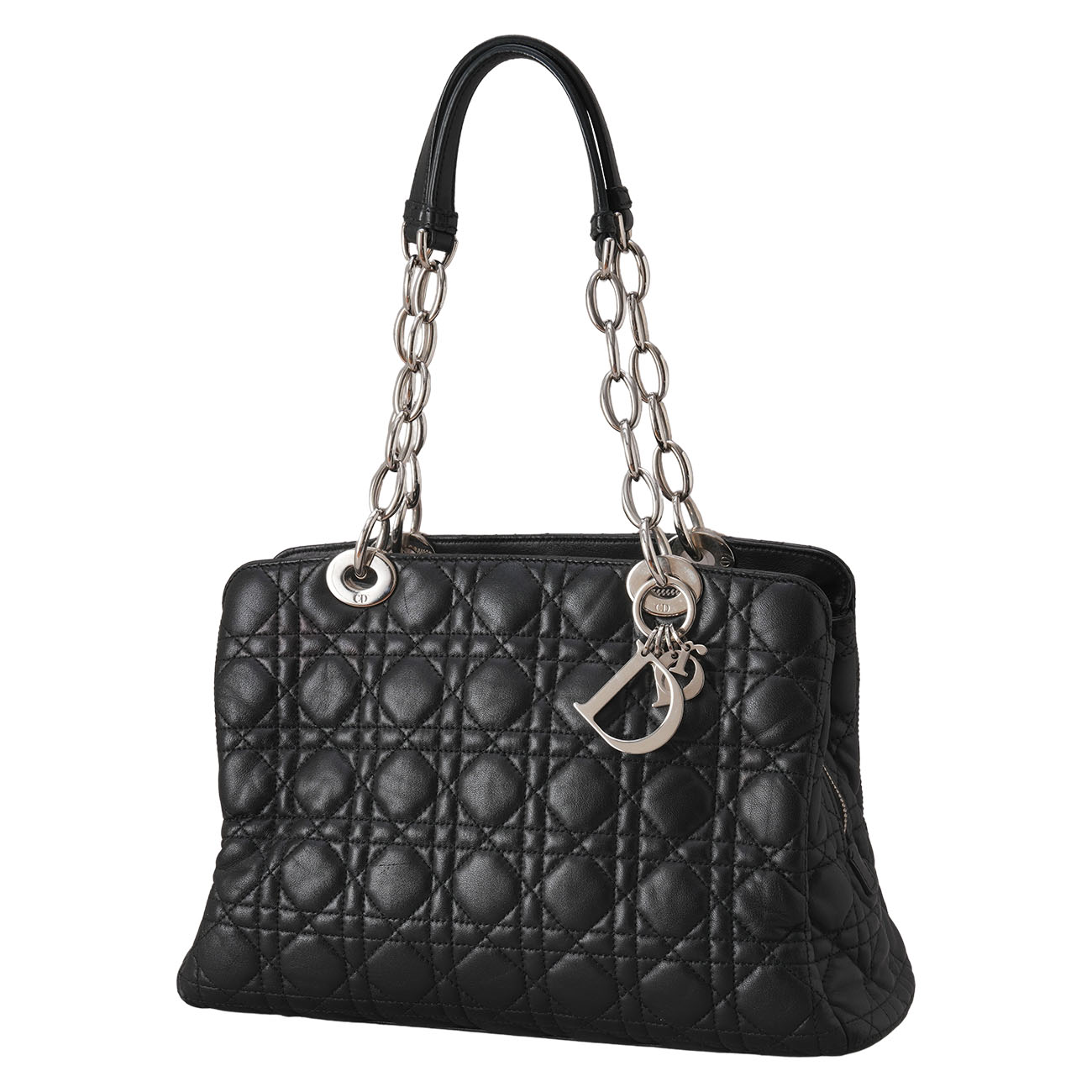 CHRISTIAN DIOR(USED)디올 까나쥬 체인 숄더백